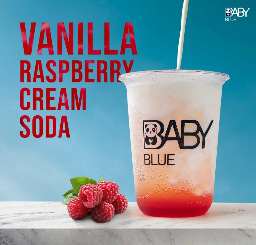VANILLA RASPBERRY CREAM SODA